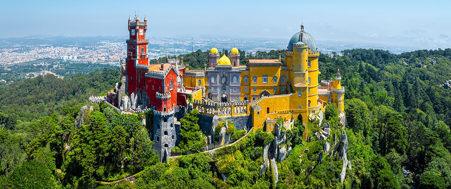 National palace of Pena in Sintra, a civil parish in the municip