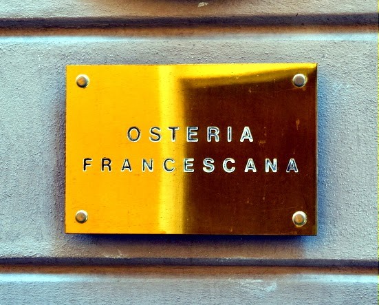 OSTERIA FRANCESCANA sign