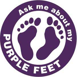 Purple feet