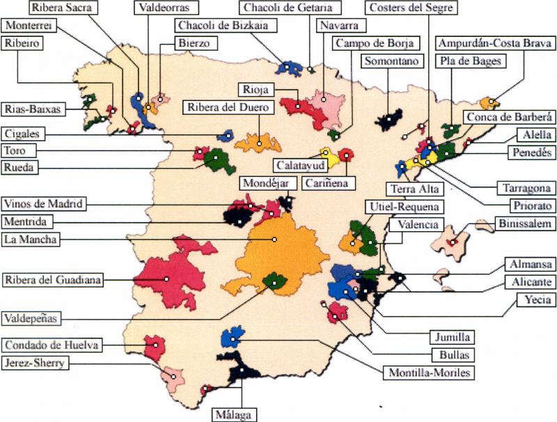 Wine Regions of Spain