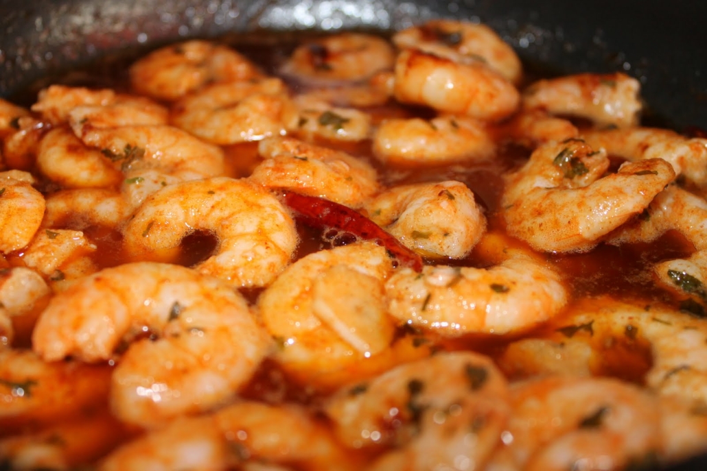 Sizzling Spanish Prawns